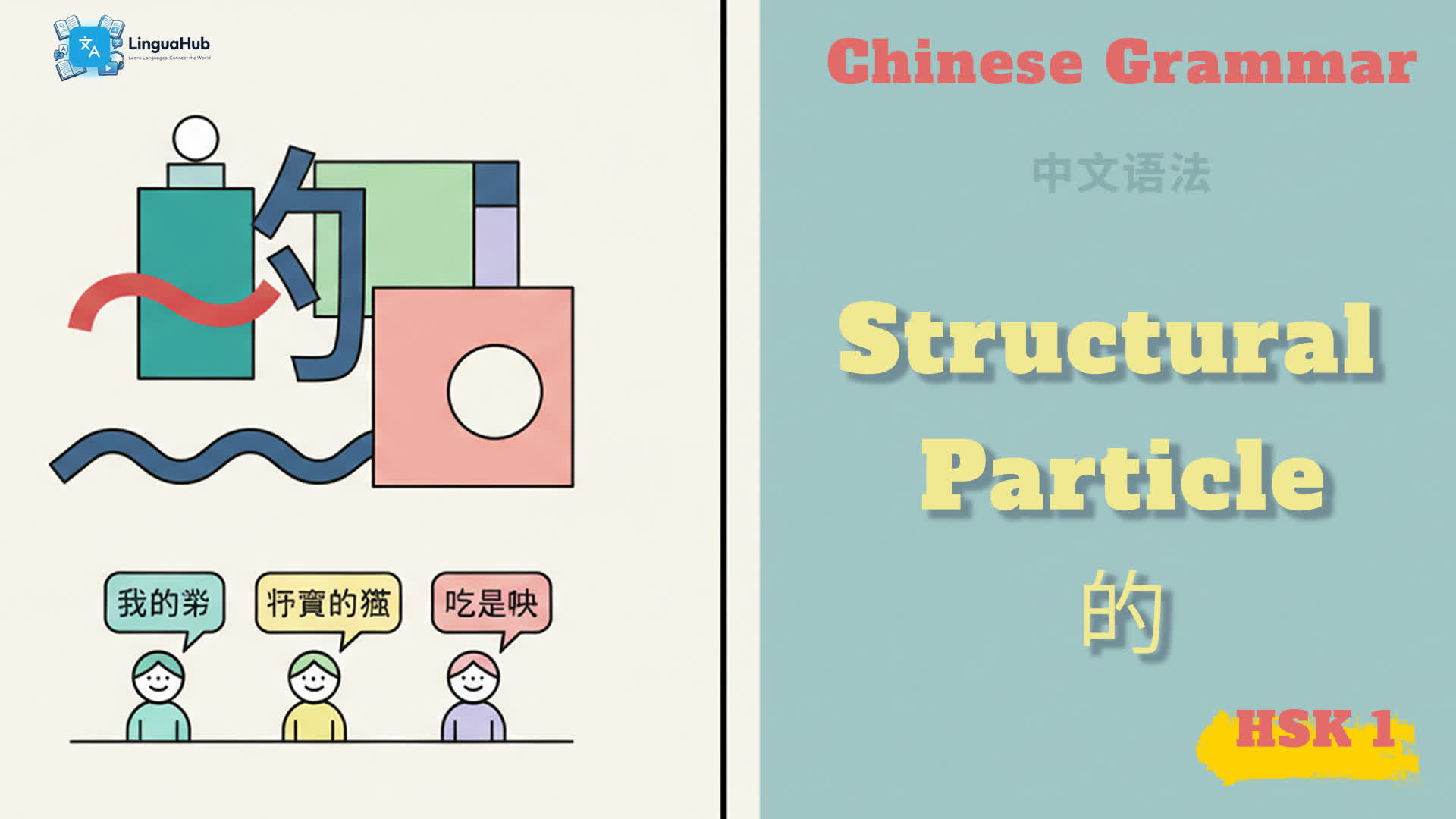 Learn Chinese Grammar: Structural Particle 的 (De)
