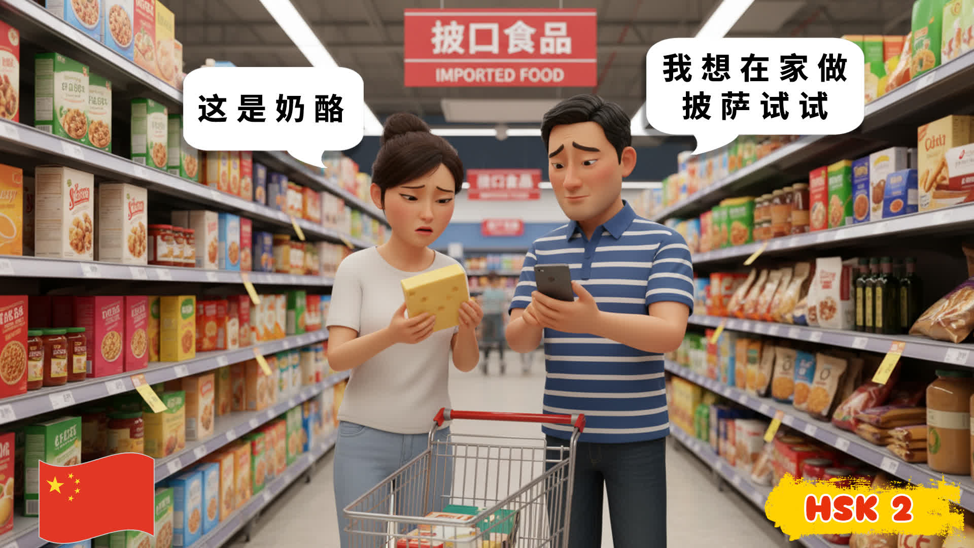 Learn Chinese Through 15 Short Conversations | Talking About Western Food