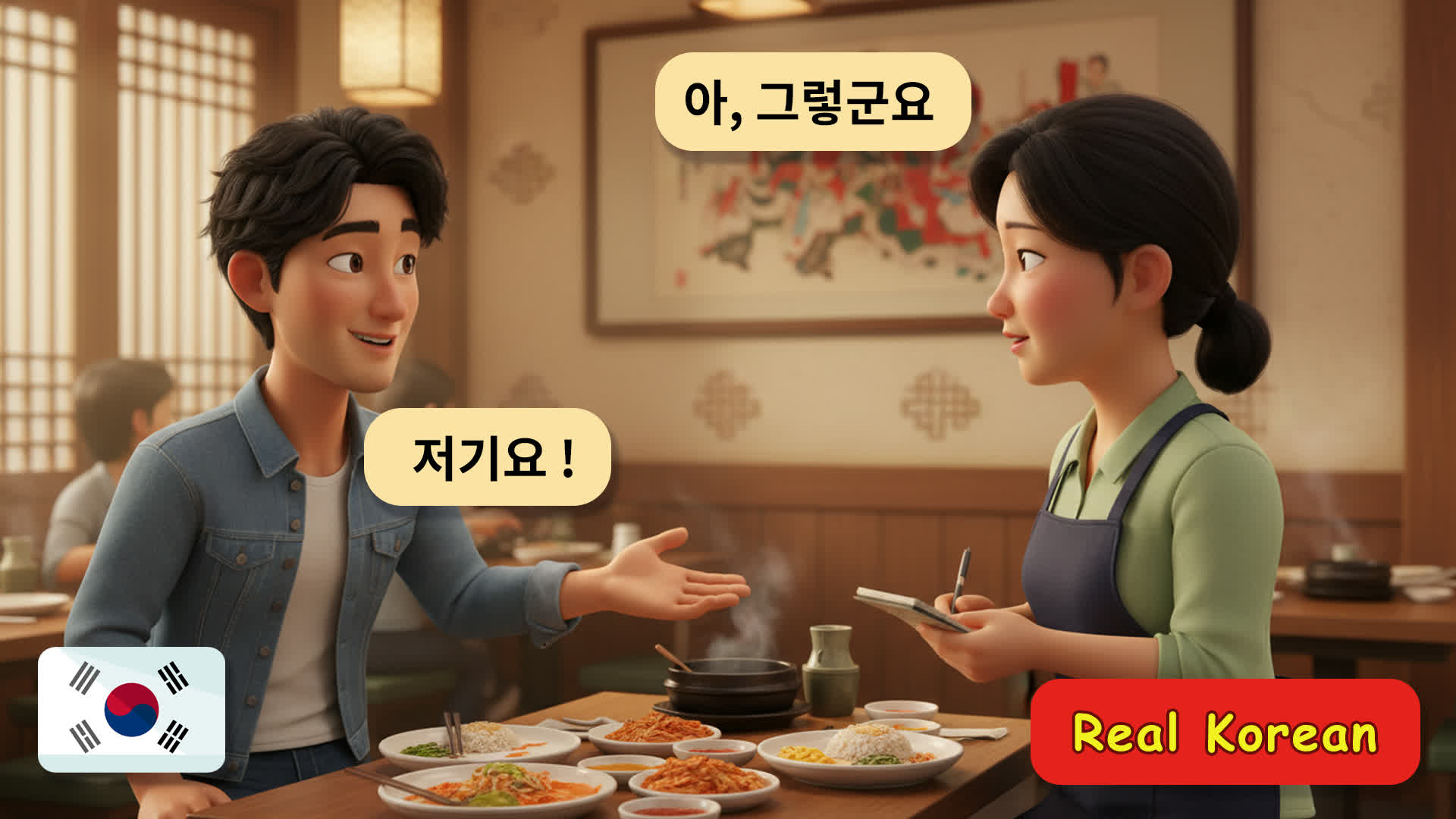 [PDF Transcript] Korean for Beginners: Packing Leftovers & Takeout Dialogues (TOPIK 1)