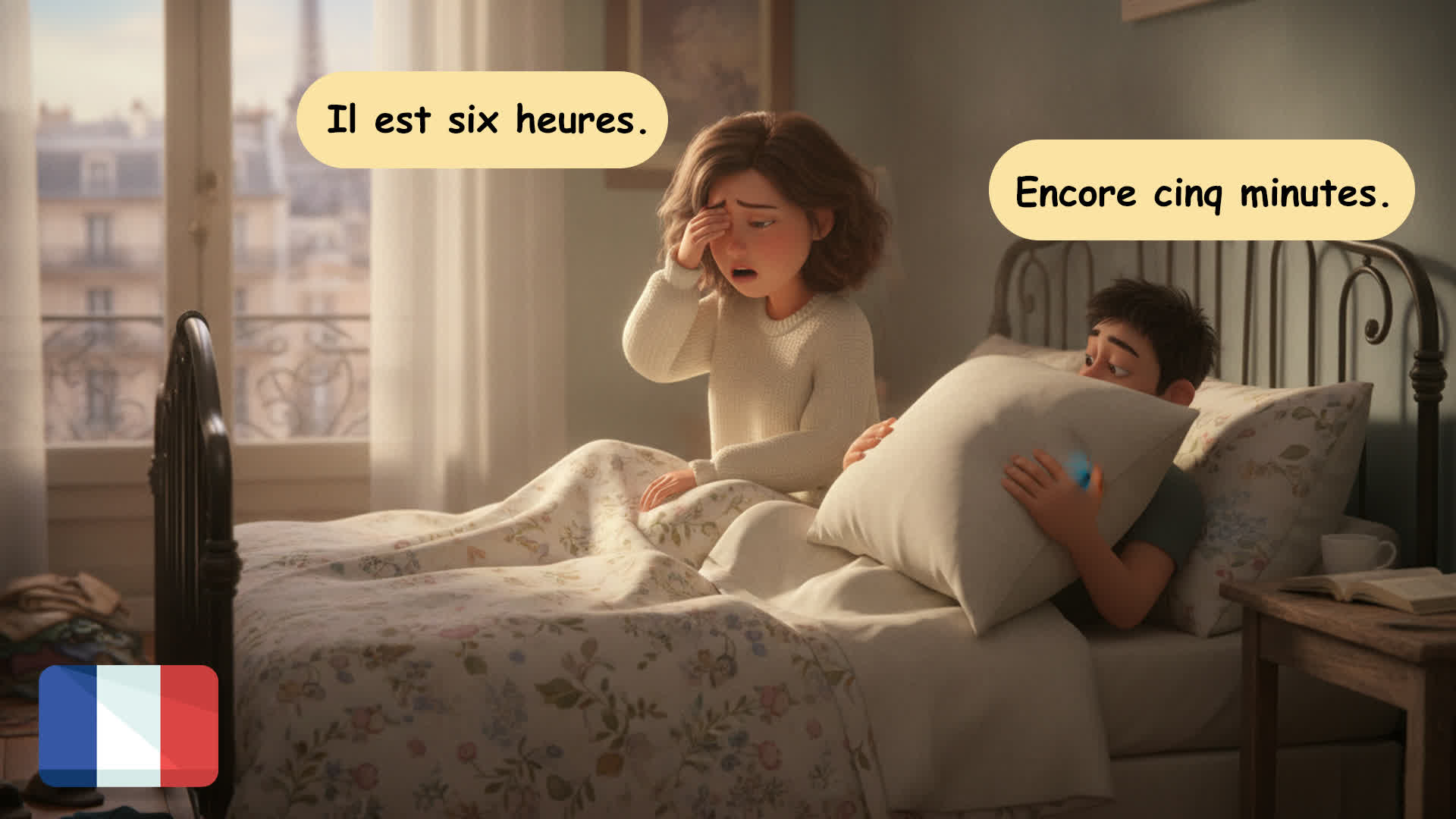 [PDF Transcript] Learn French Through Daily Life Conversations | Daily Routine in French | A1-A2 Beginners