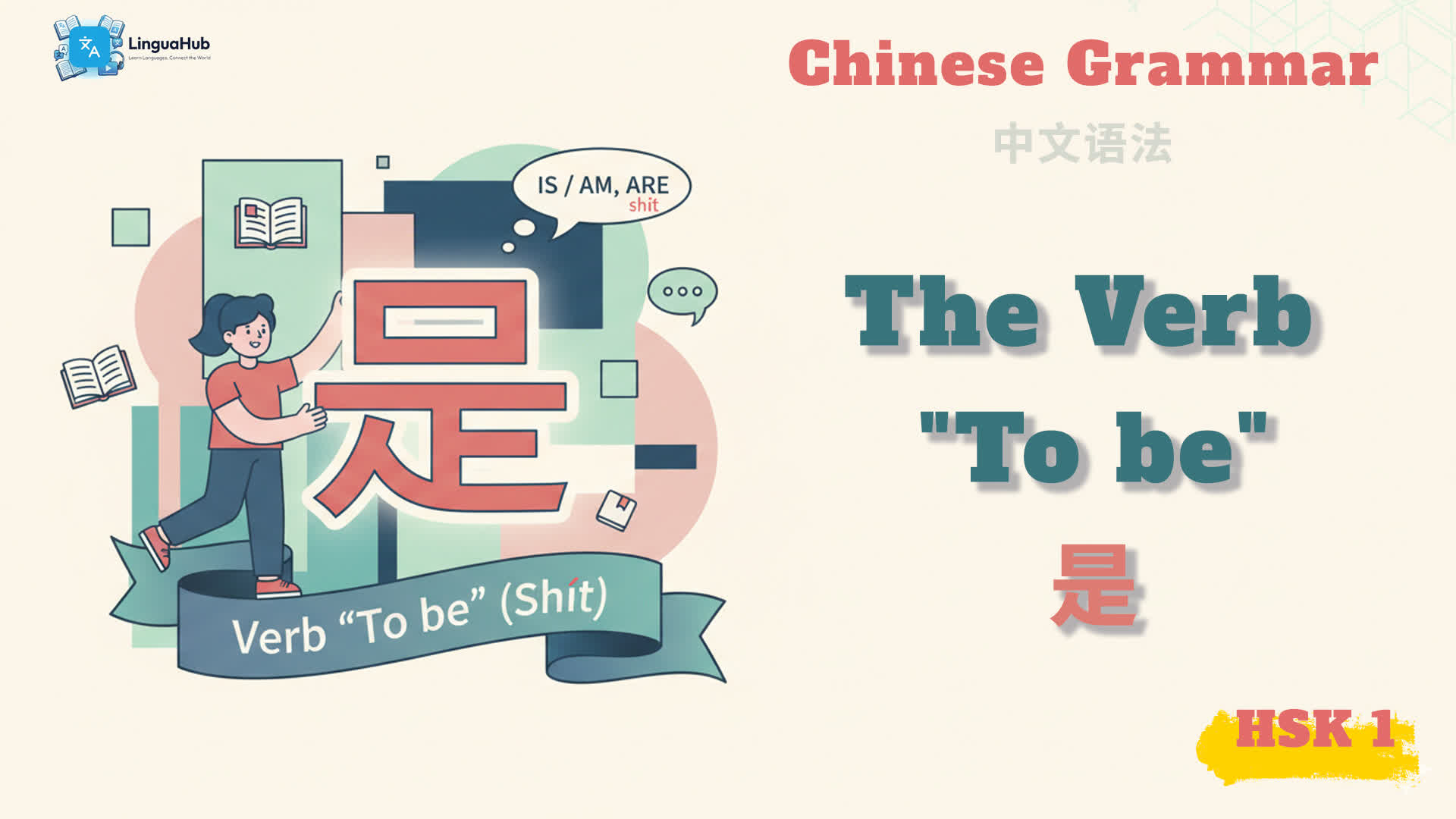 Learn Chinese Grammar: Master the Verb "To Be" 是 (Shì)