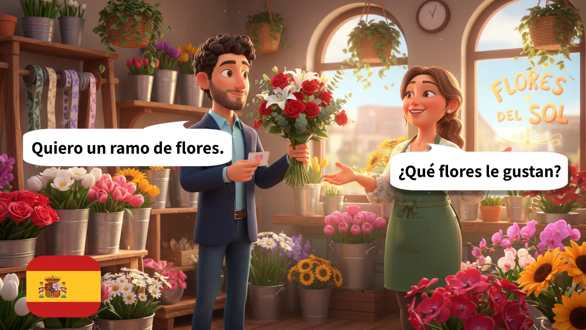 [Spanish Listening] 15 Short Dialogues in Spanish (A1-A2) | Shopping