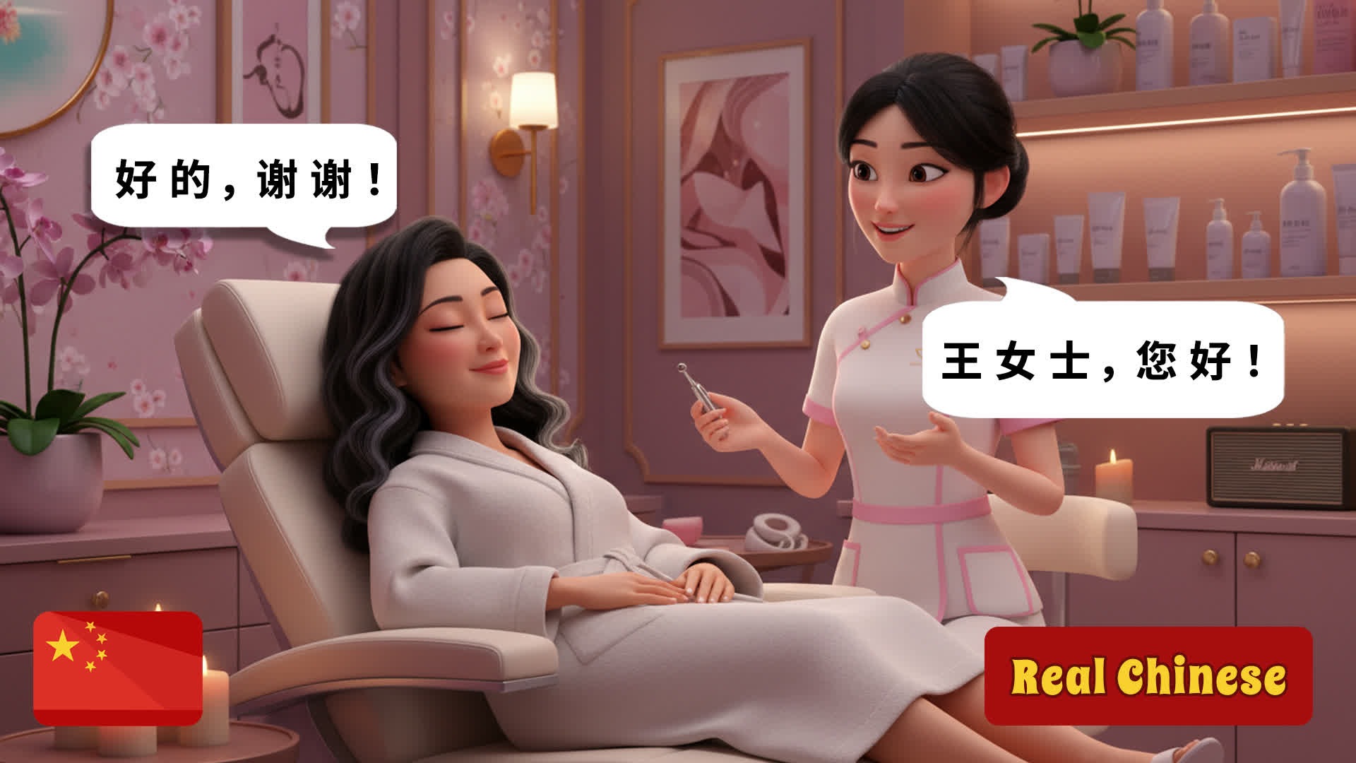Learn Chinese Through 10 Real-Life Conversations About Beauty and Skincare | HSK 3 Listening Practice