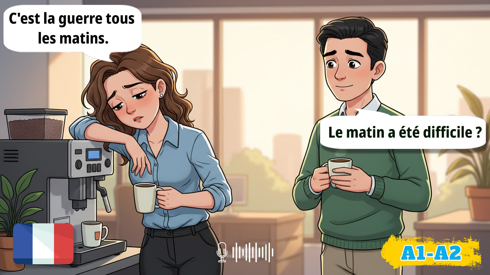[French Listening] Dialogues about Morning Routine