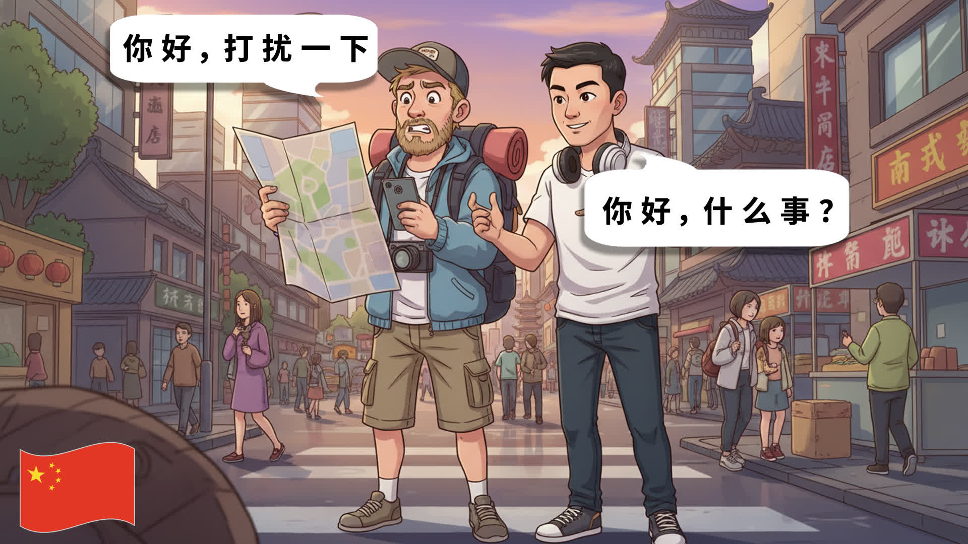 [Chinese Listening] 10 Short Chinese Conversation for Beginners – Asking for Directions
