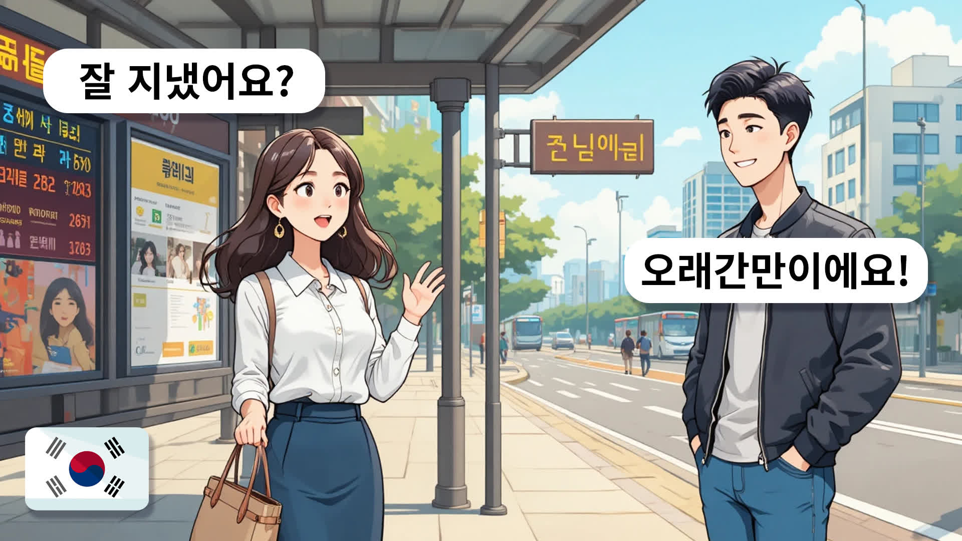 [PDF Transcript] Korean Listening: Introducing a Friend | 12 Short Dialogues | TOPIK 1