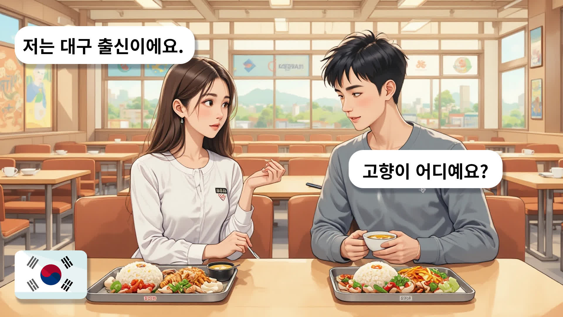 [PDF Transcript] 5 Real Korean Conversations for Beginners: Describing One's Hometown (TOPIK 1)